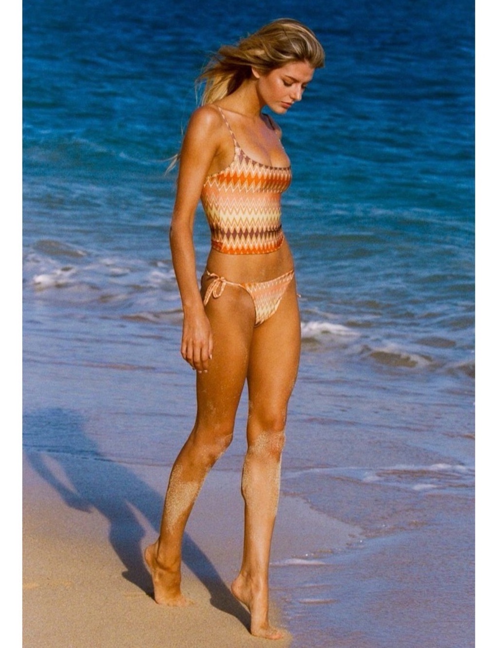 Skatie string bikini Vera Bottom - in chevron Puglia
